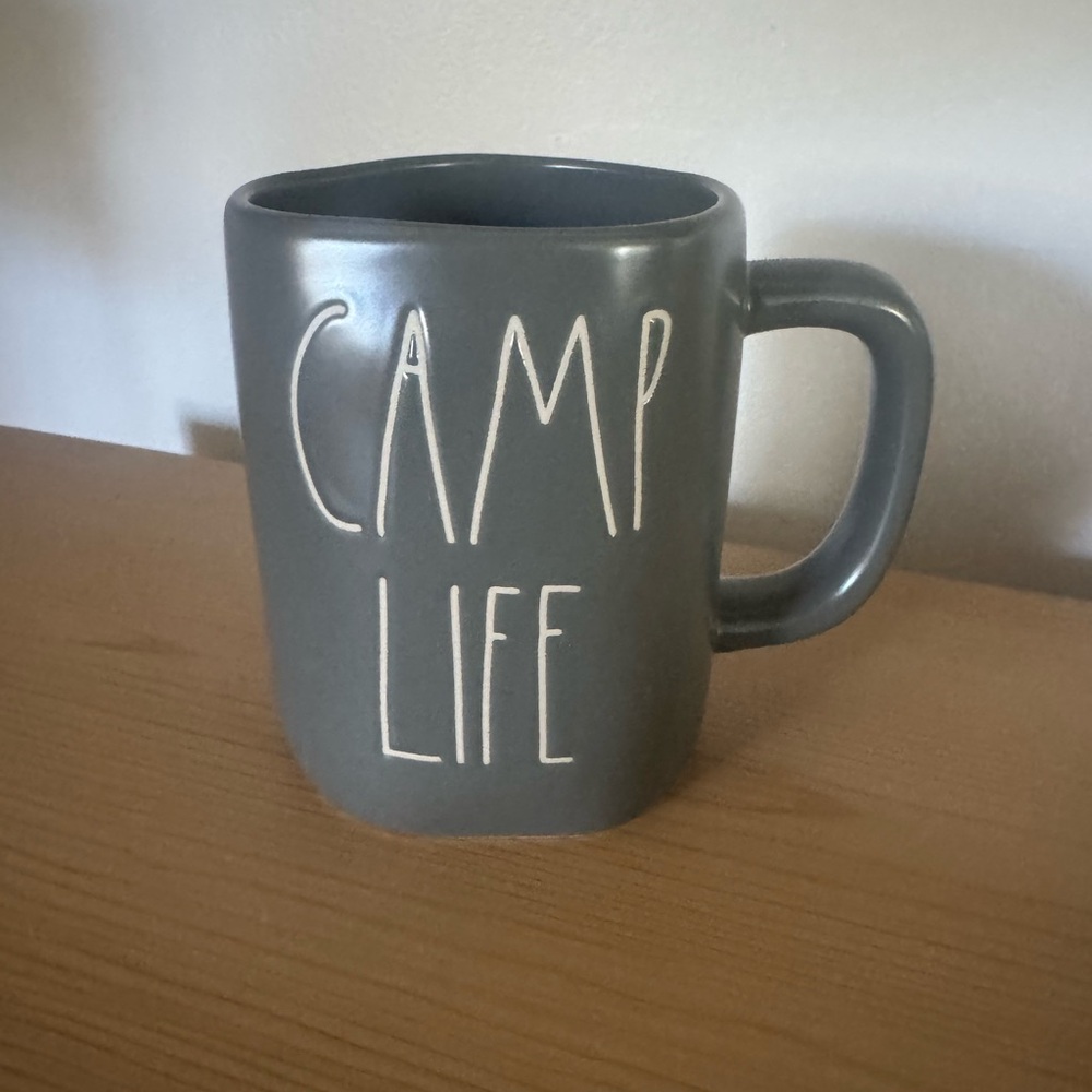 Rae Dunn Gray Camp Life Mug